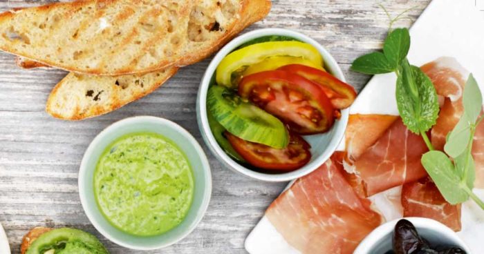 Bruschetta med långtidsjäst durumbröd