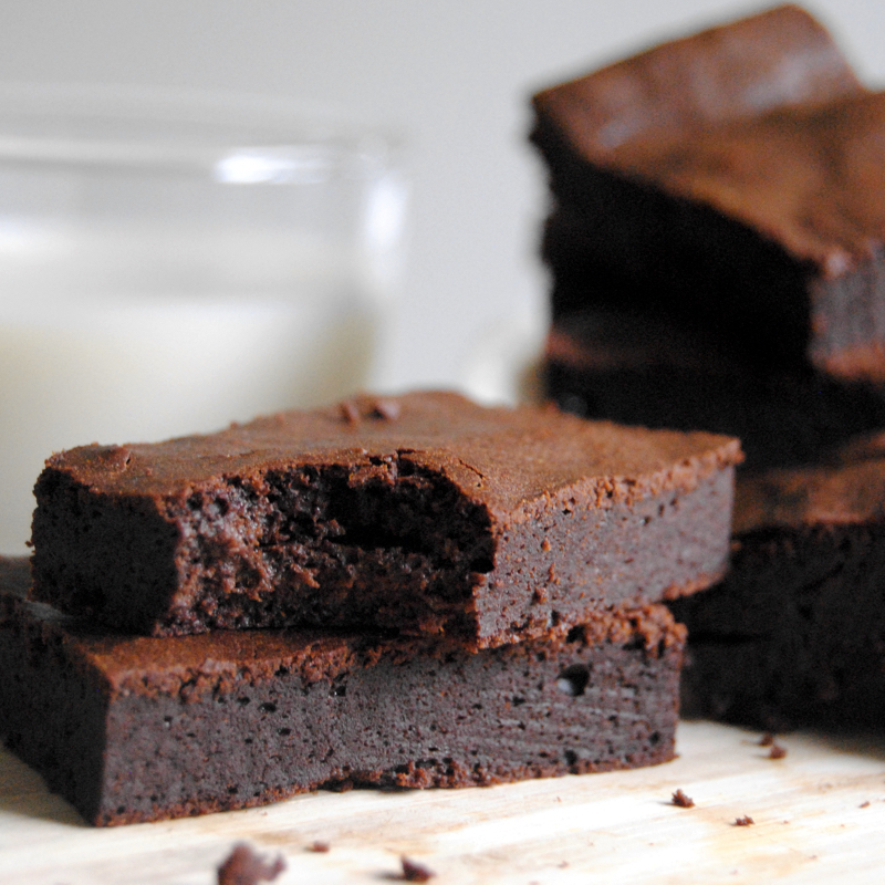 Fudge brownies. Foto och recept: Sofia Henriksson
